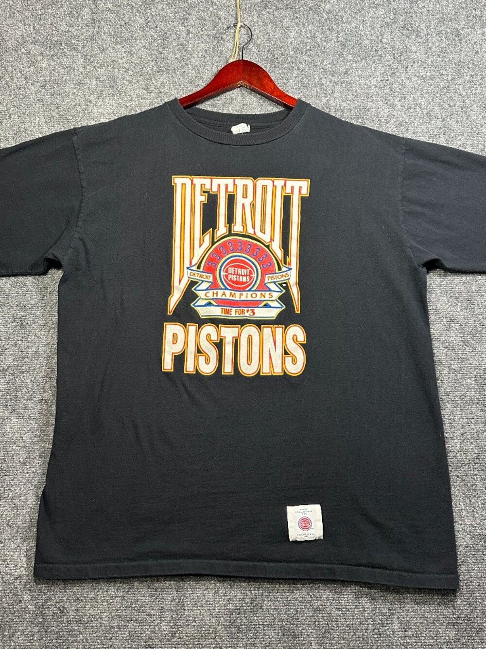Vintage Detroit Pistons Time For #3 Men’s XL t-shirt single stitch